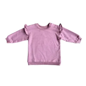 Mauve Ruffle Sweatshirt