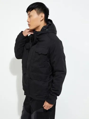 Max Men's Parka Coat (STCAW24JK09HE_Black