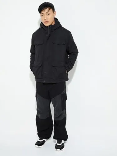 Max Men's Parka Coat (STCAW24JK09HE_Black