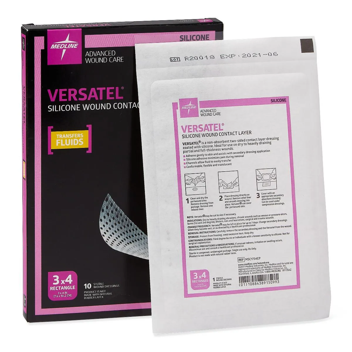 Medline Versatel Contact Layer Dressings