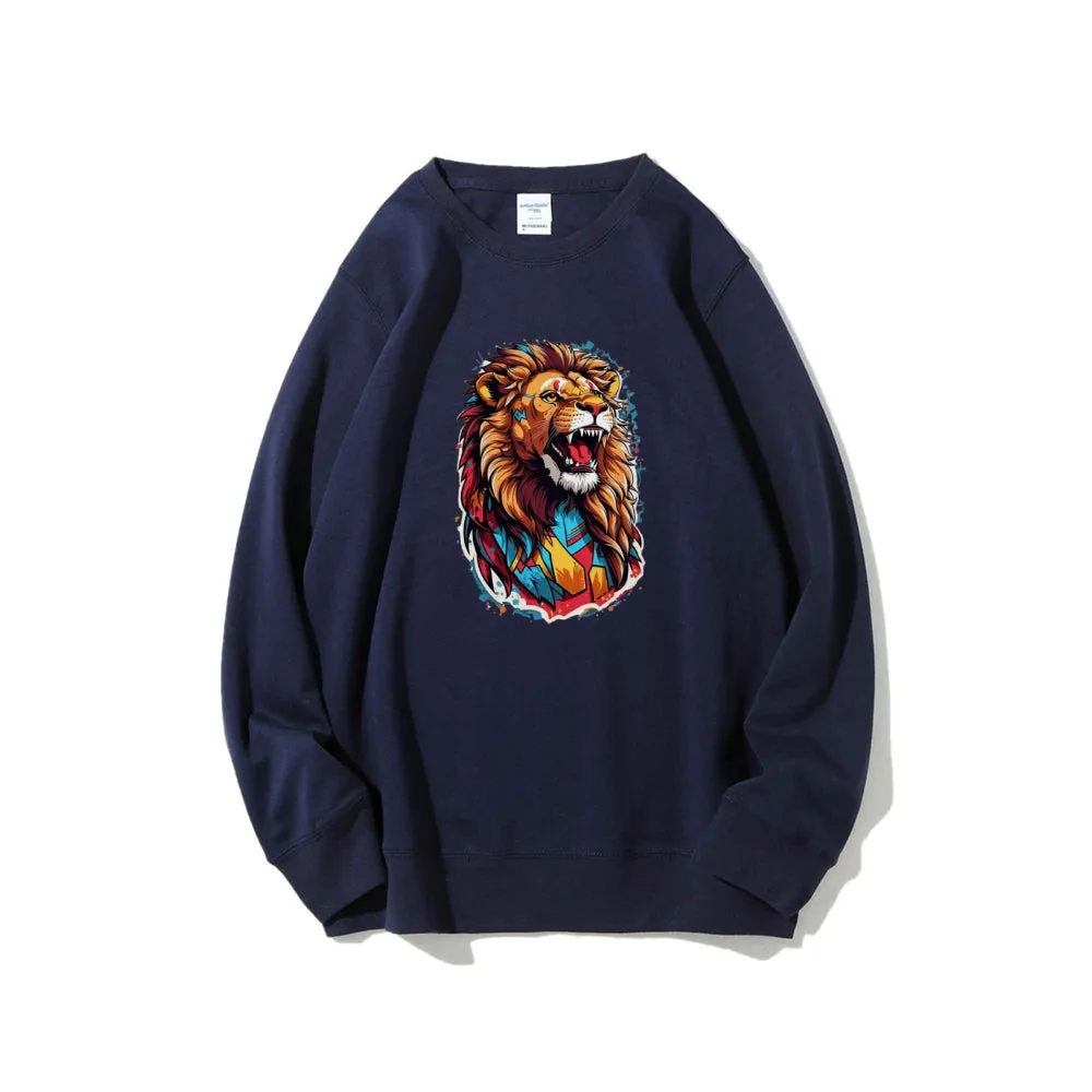 Mens Lion Roar Graphic Sweatshirts