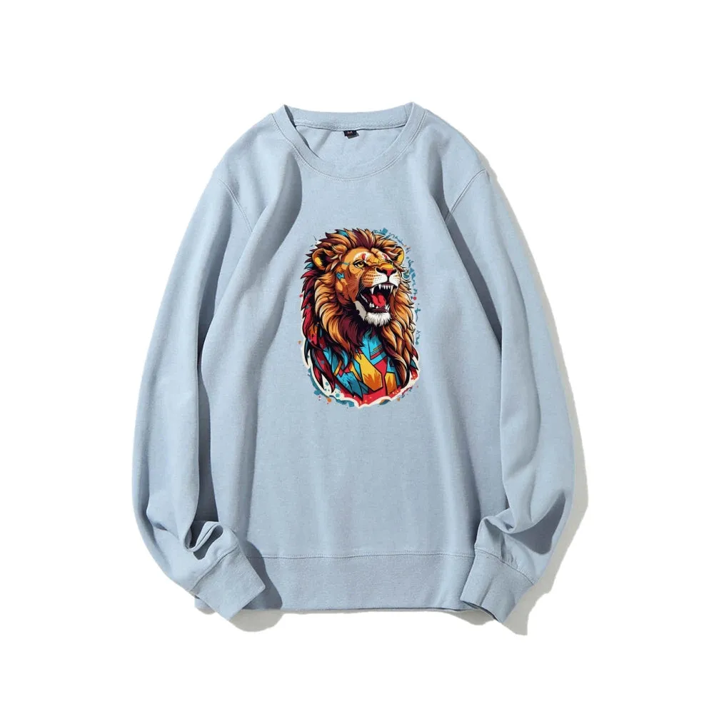 Mens Lion Roar Graphic Sweatshirts