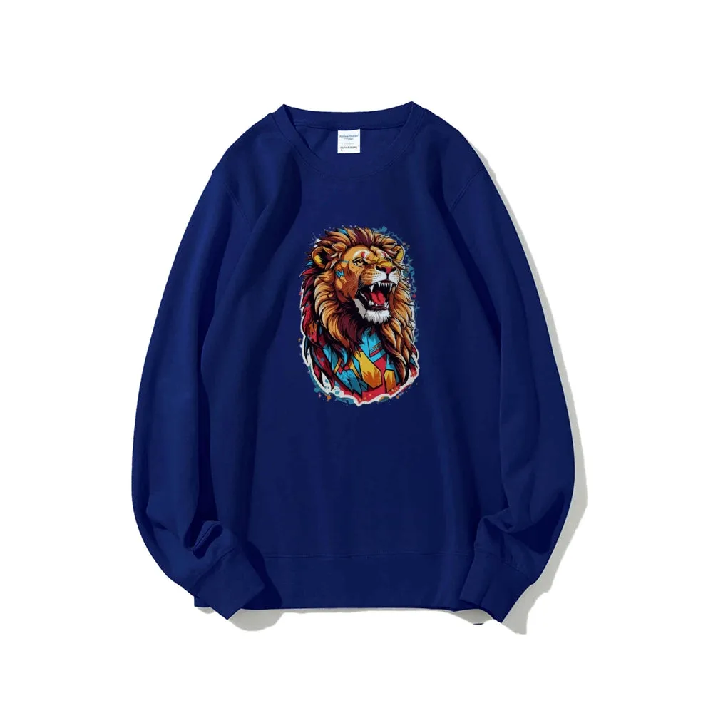 Mens Lion Roar Graphic Sweatshirts