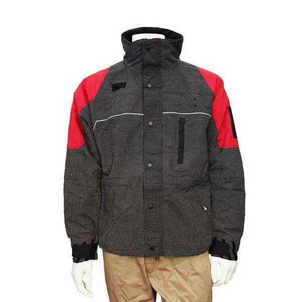 Men's Reflective Ascent Parka in Red/Black. Zip out liner!