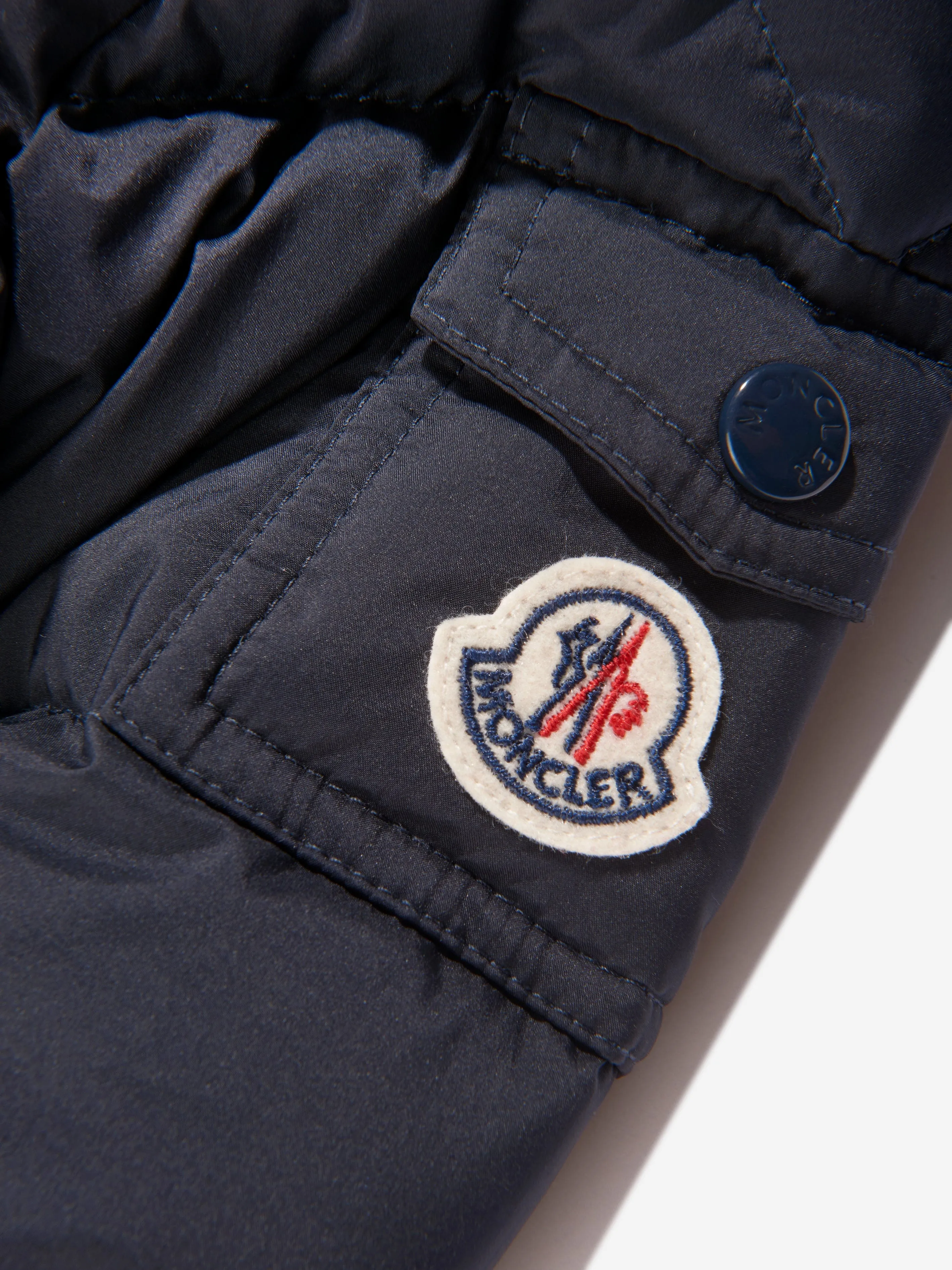 Moncler Enfant Baby Boys Down Padded Marat Long Parka in Navy