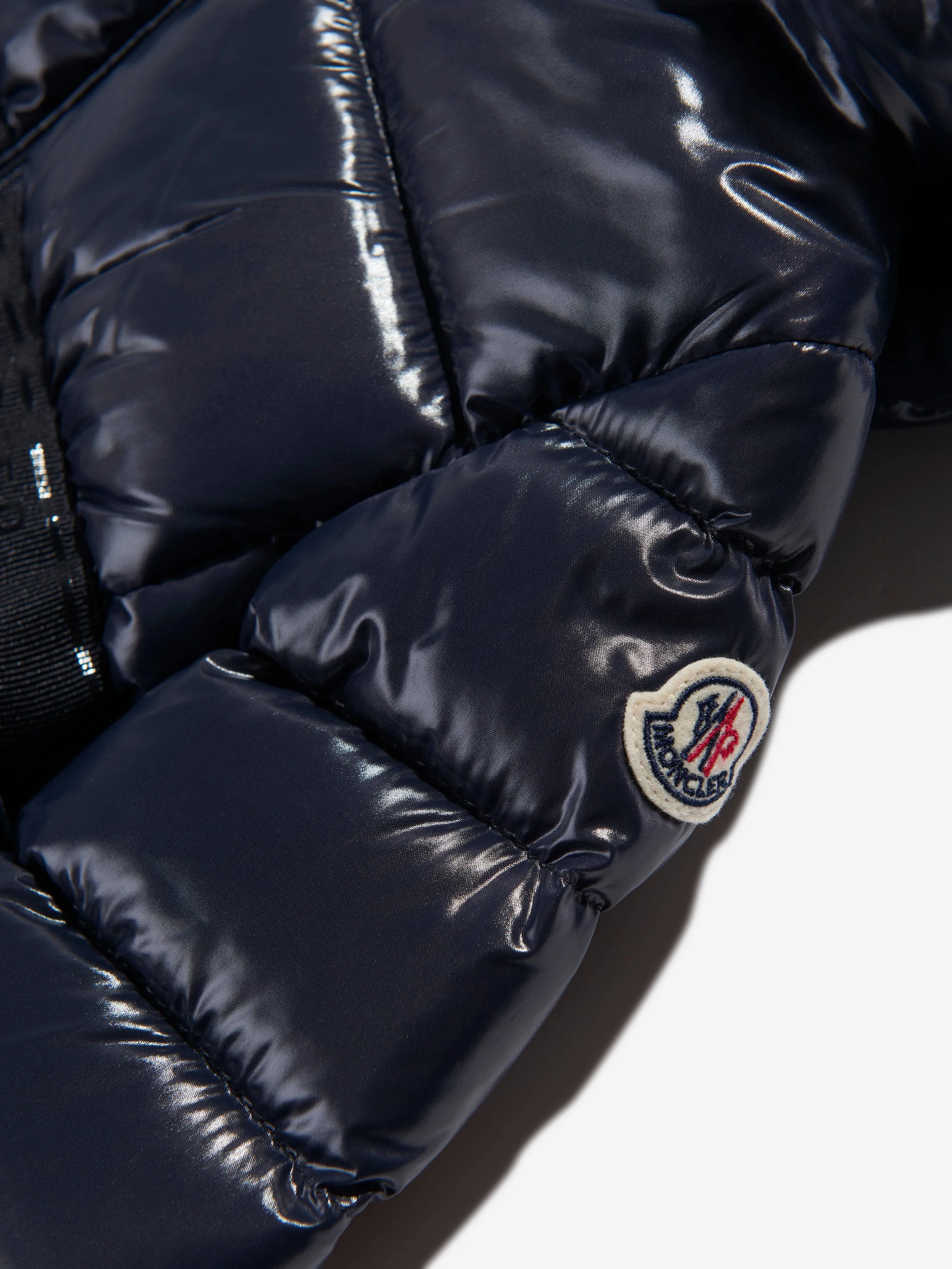 Moncler Enfant Baby Girls Down Padded Alis Long Parka in Navy