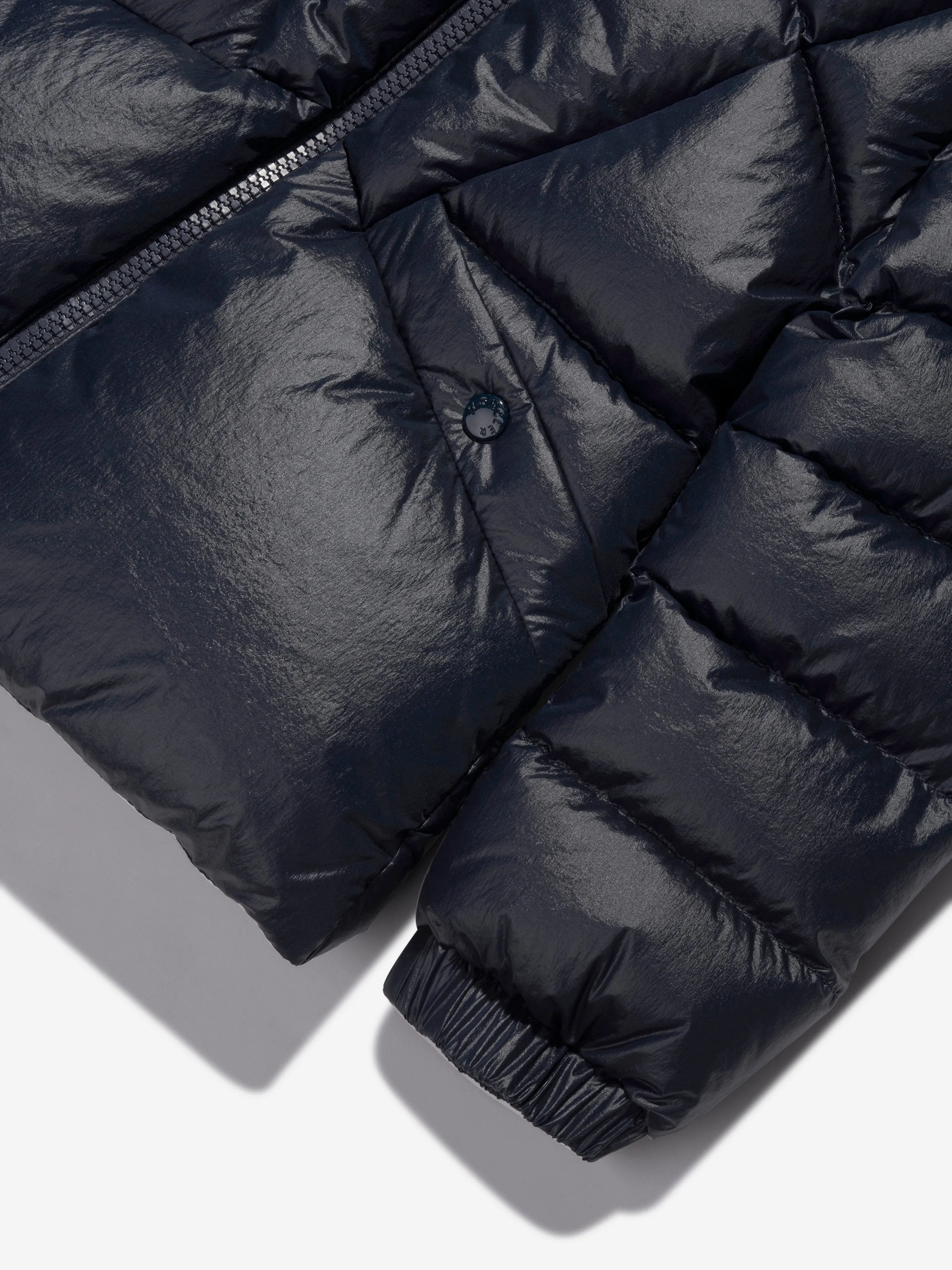 Moncler Enfant Girls Down Padded Seine Jacket in Navy