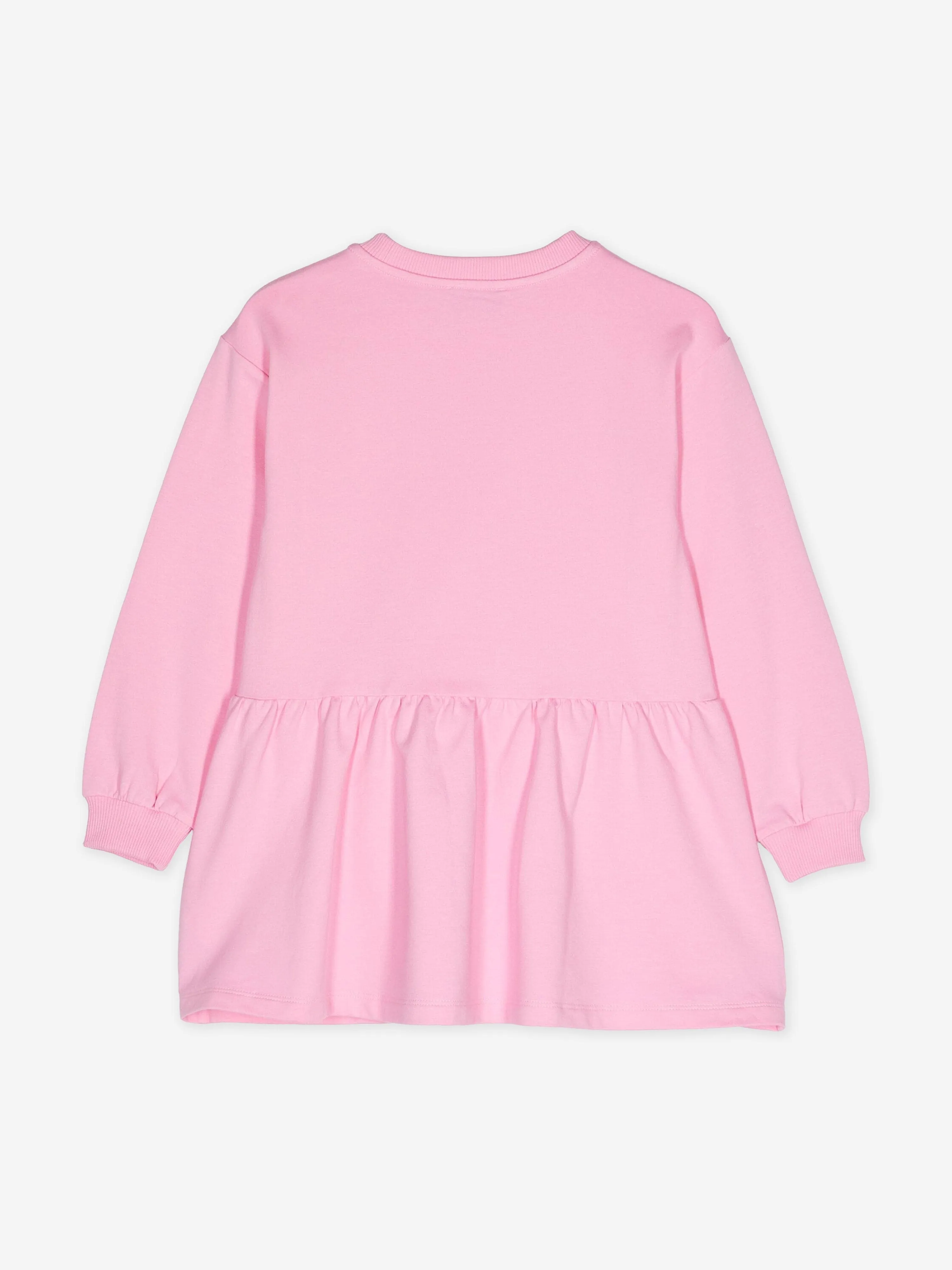 Moschino Girls Teddy Bear Logo Sweater Dress in Pink