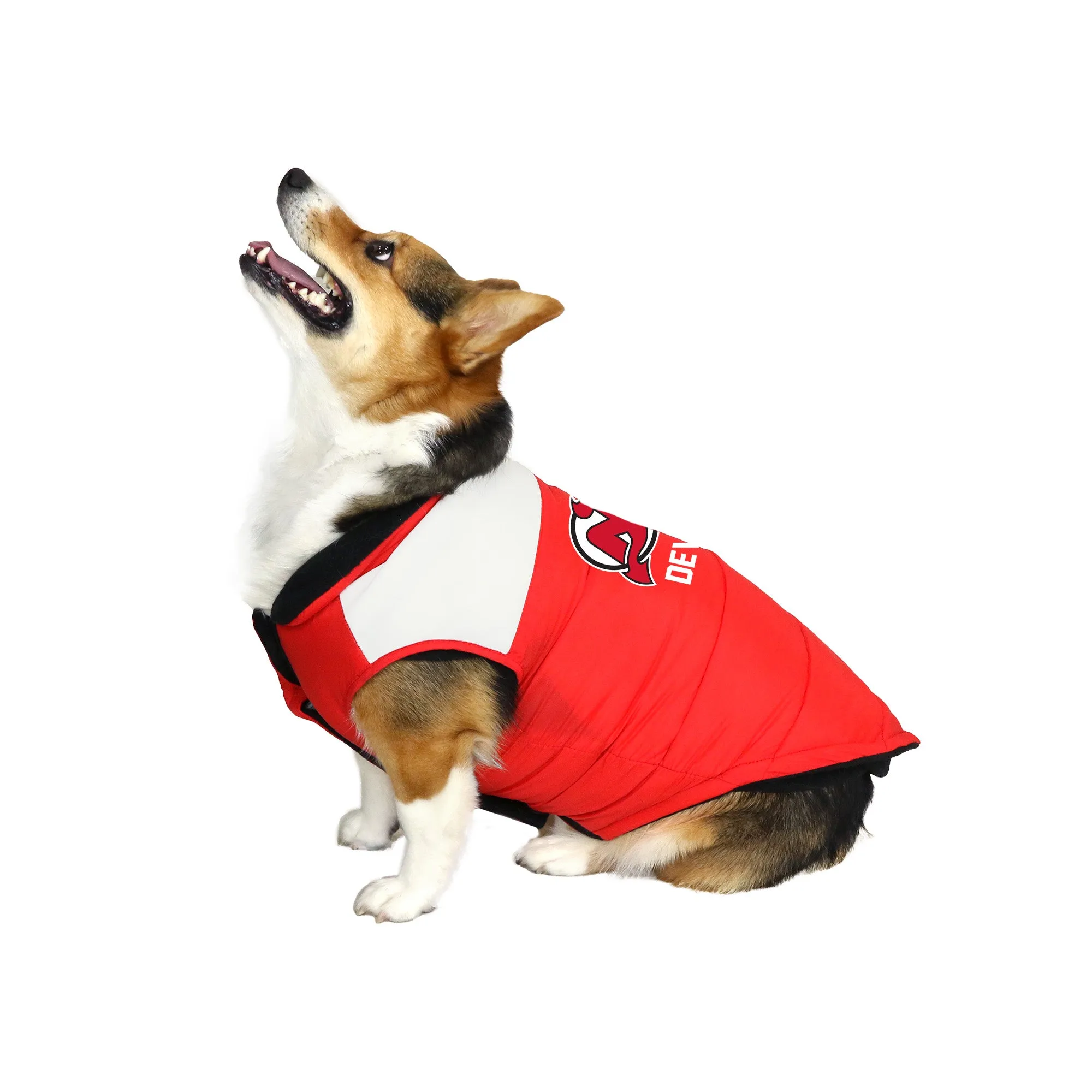 New Jersey Devils Pet Parka Puff Vest