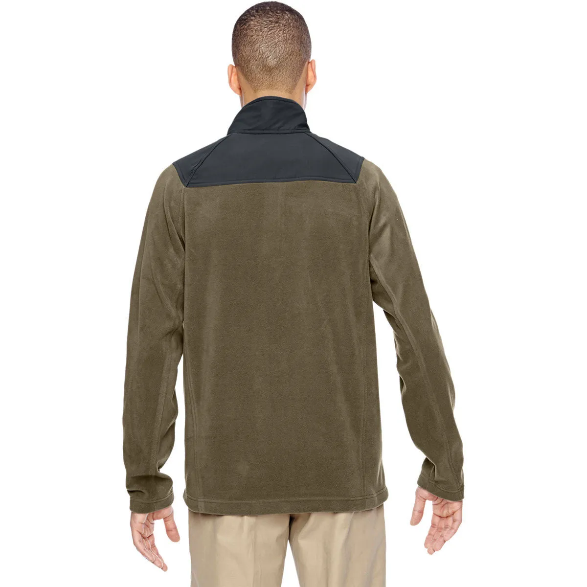 North End Men's Dark Oakmoss Excursion Fleece Half-Zip