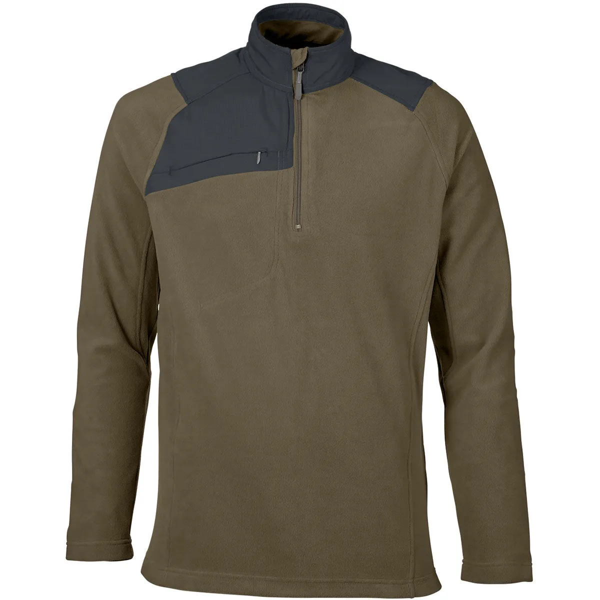 North End Men's Dark Oakmoss Excursion Fleece Half-Zip