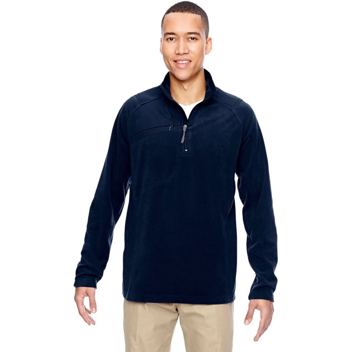 North End Men's Navy Excursion Fleece Half-Zip