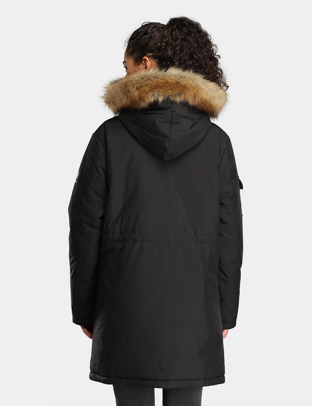 (Open-box) Women's Heated Thermolite® Parka - Black/Olive Green/Red