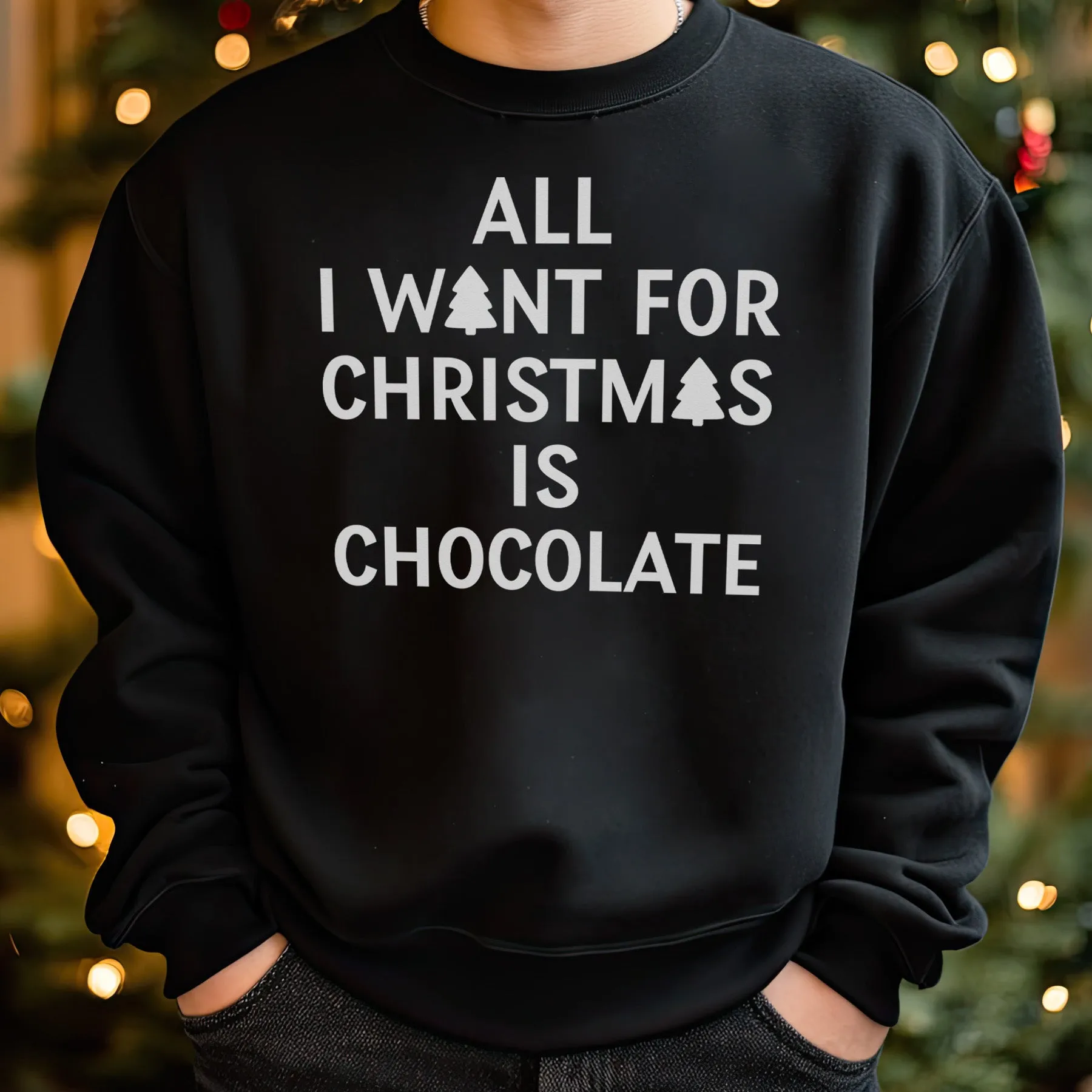 PERSONALISED - All I Want For Christmas Is.. - Christmas Jumper Sweatshirt - All Sizes