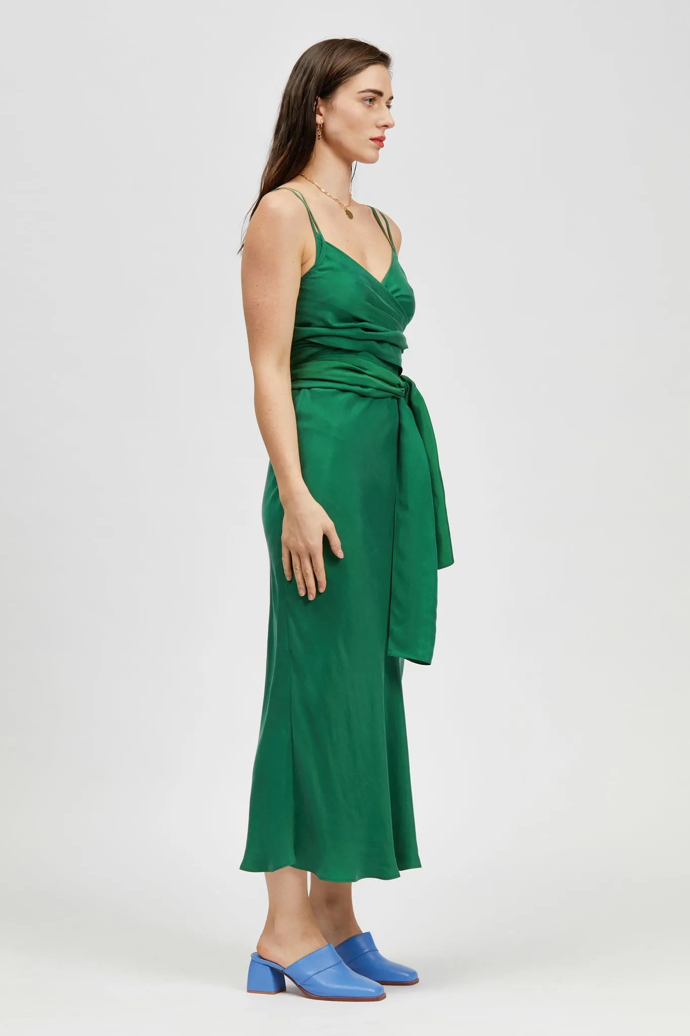 Perto Dress Green