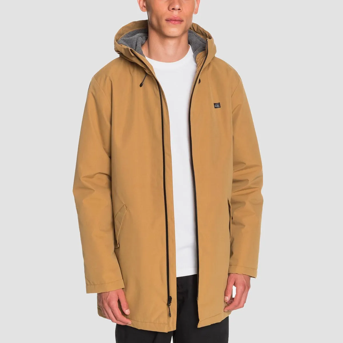 Quiksilver Skyward Lightweight Parka Jacket Dull Gold