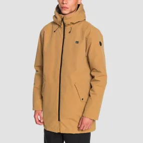 Quiksilver Skyward Lightweight Parka Jacket Dull Gold