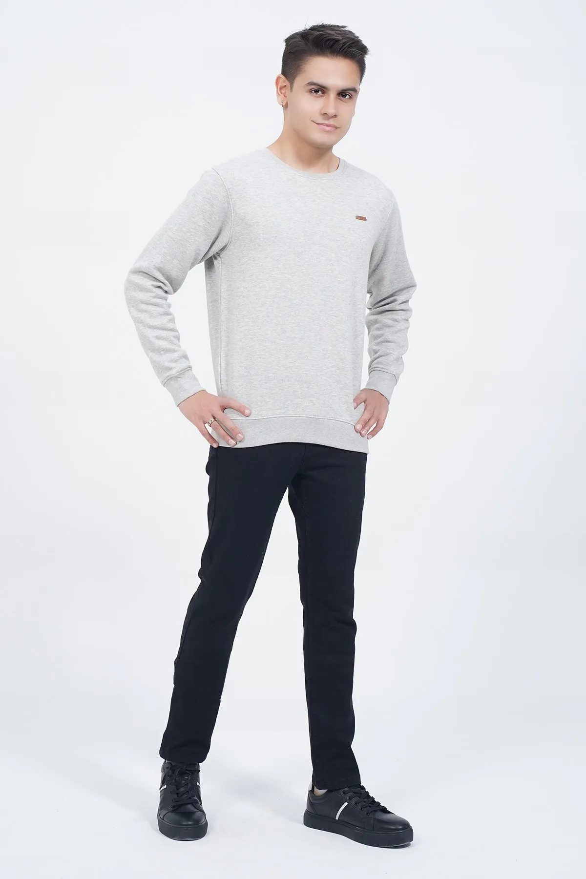 "CLOVIS" Crew Neck Long Sleeves Sweatshirt