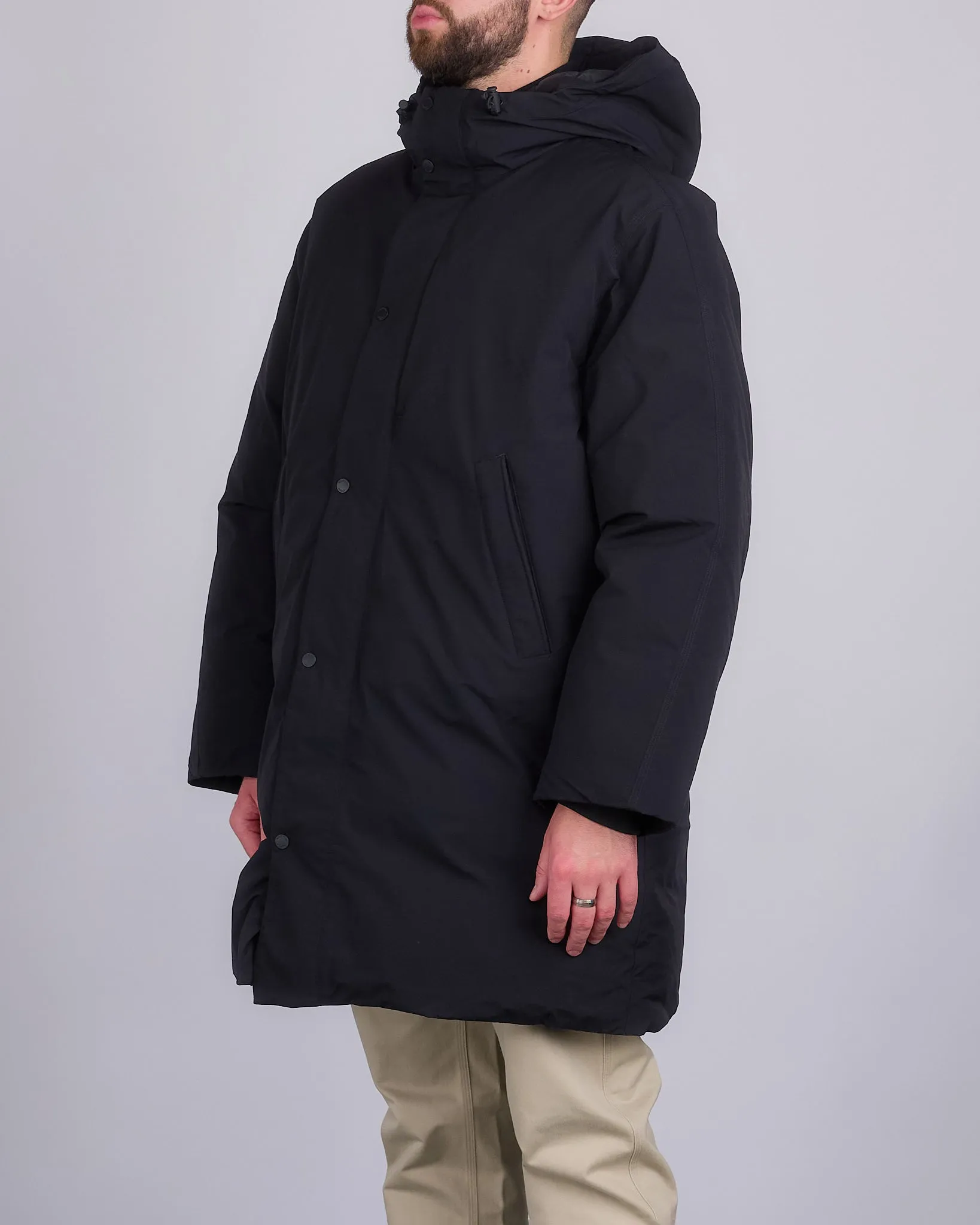 Reigning Champ Tech Nylon Sideline Parka Black