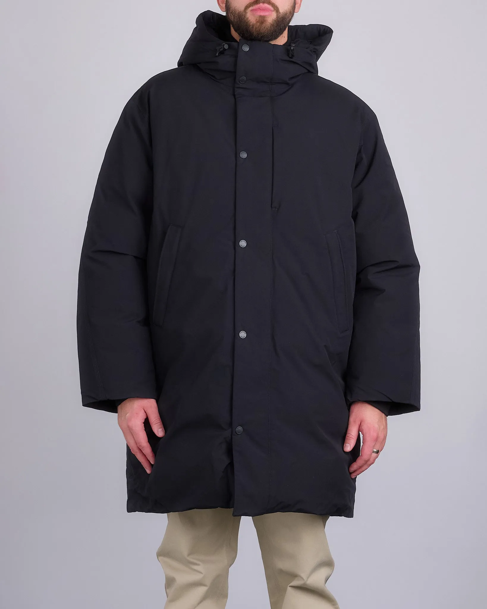 Reigning Champ Tech Nylon Sideline Parka Black