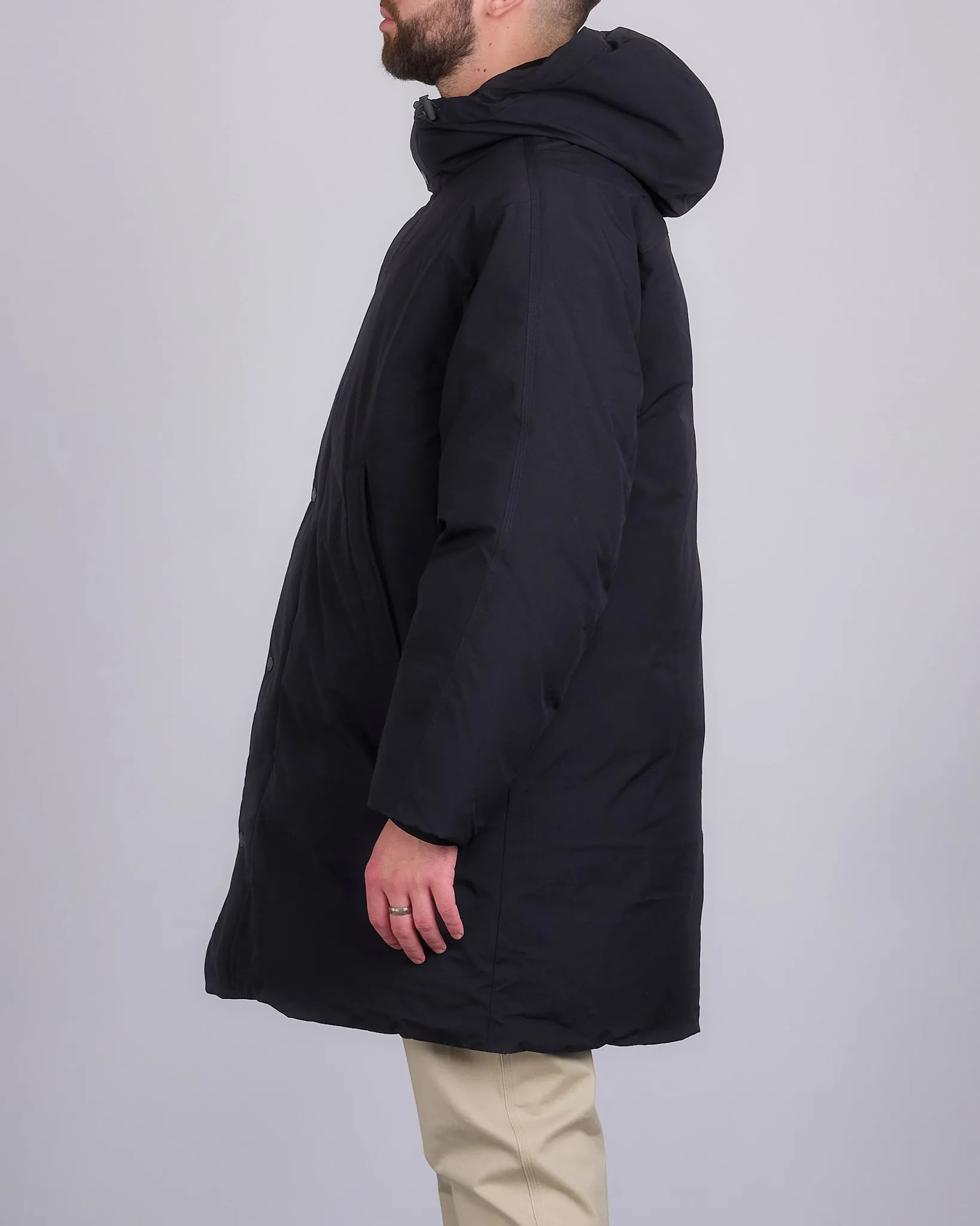 Reigning Champ Tech Nylon Sideline Parka Black