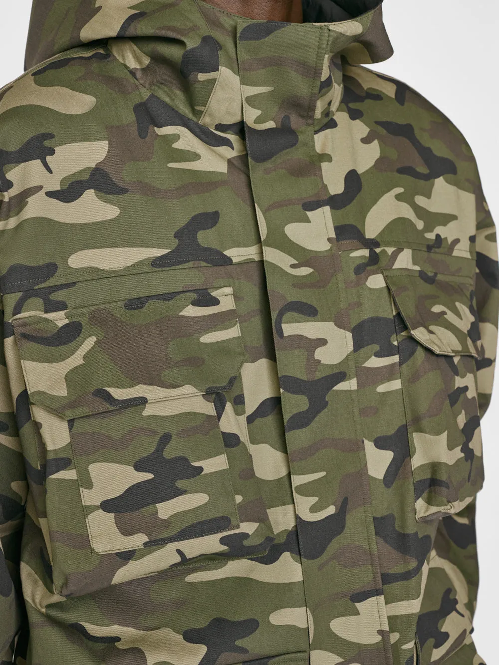 Reversible Camo Parka -- Camo/Noir