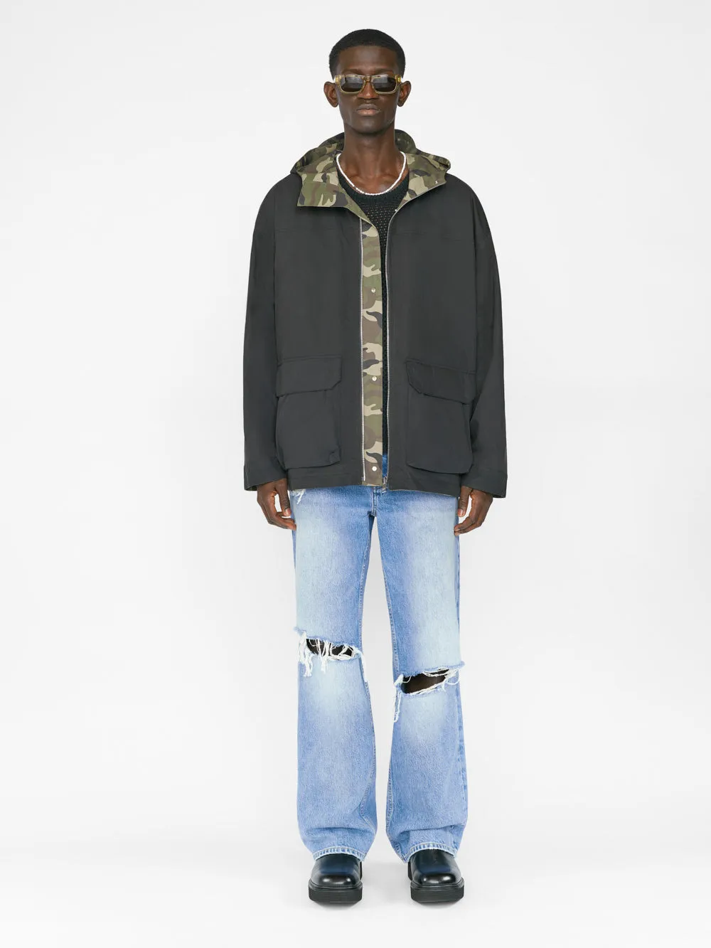 Reversible Camo Parka -- Camo/Noir