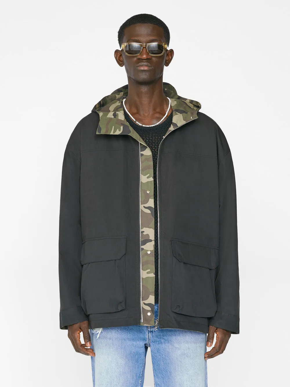 Reversible Camo Parka -- Camo/Noir