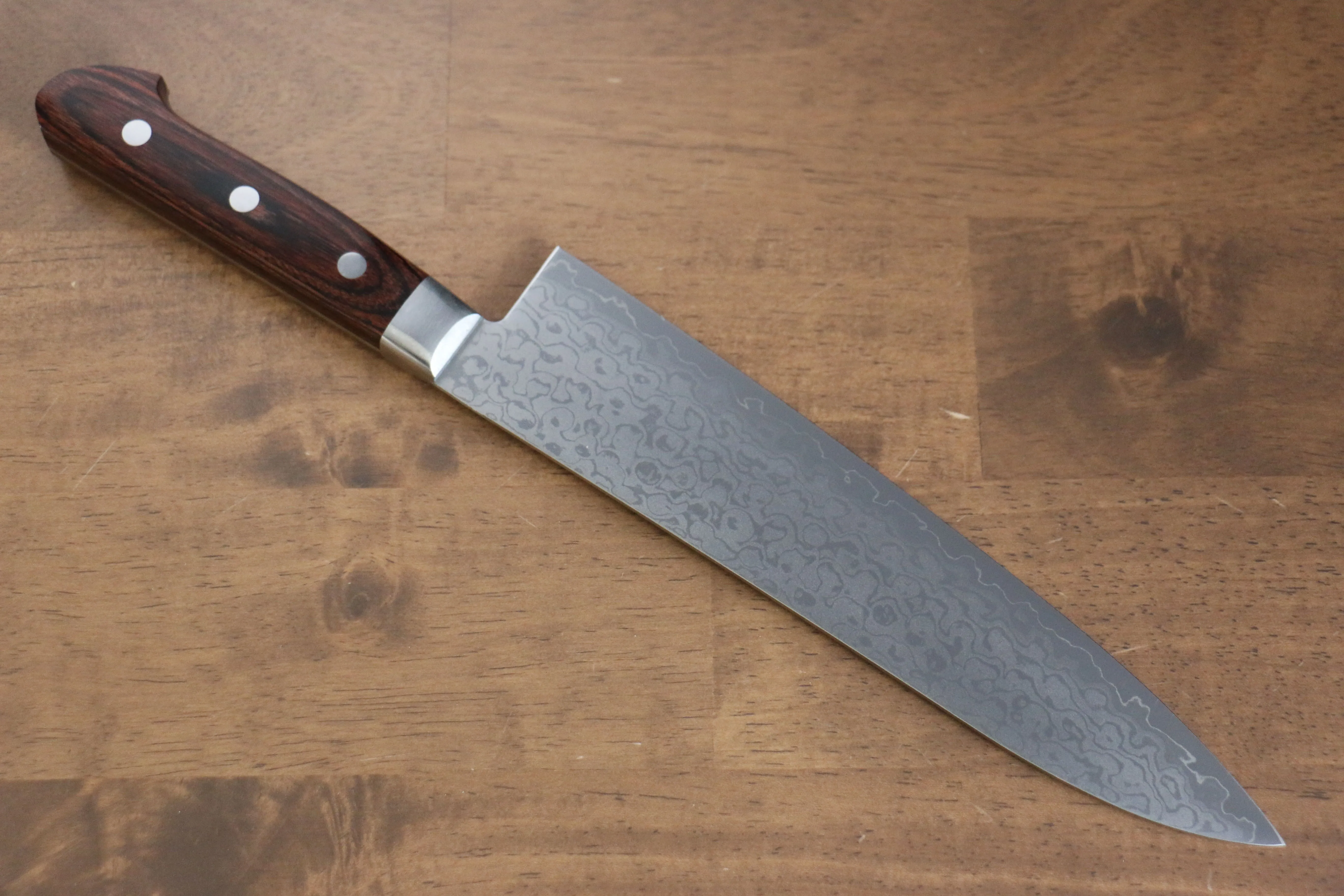 Sakai Takayuki VG10 17 Layer Damascus Mirrored Finish Gyuto 210mm