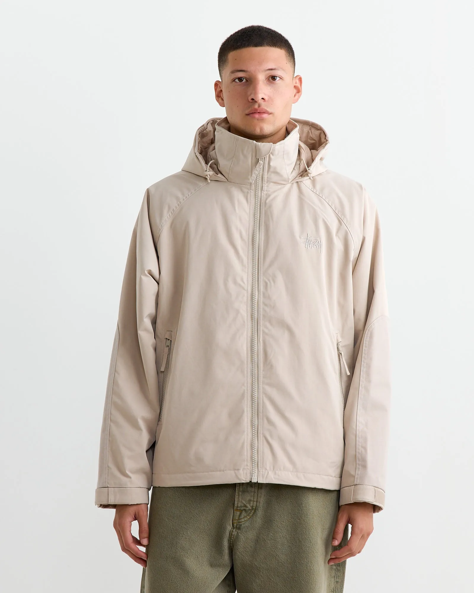 Short Military Parka in Stone