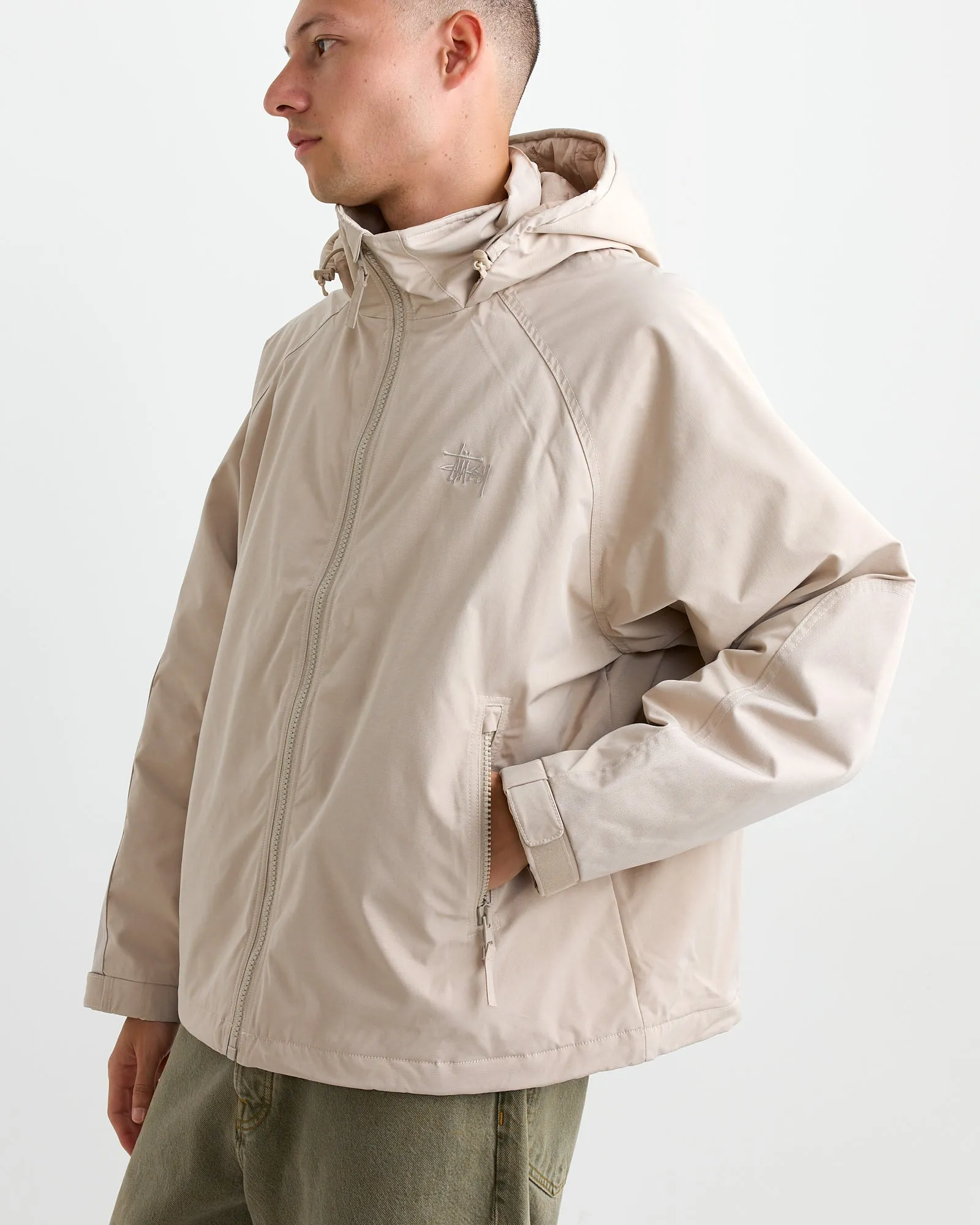 Short Military Parka in Stone