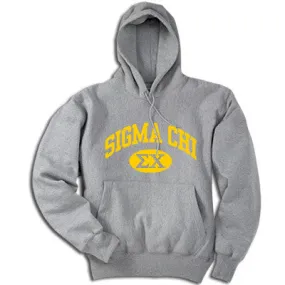 Sigma Chi Hoodie, Printed Vertical Arc Design - G185 - CAD