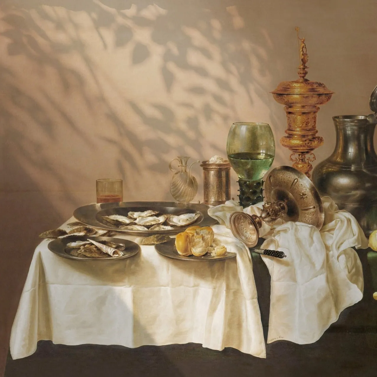 Silk Scarf: Still Life with a Gilt Cup