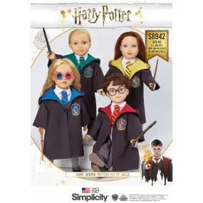 Simplicity Pattern 8942 Harry Potter Doll Clothes