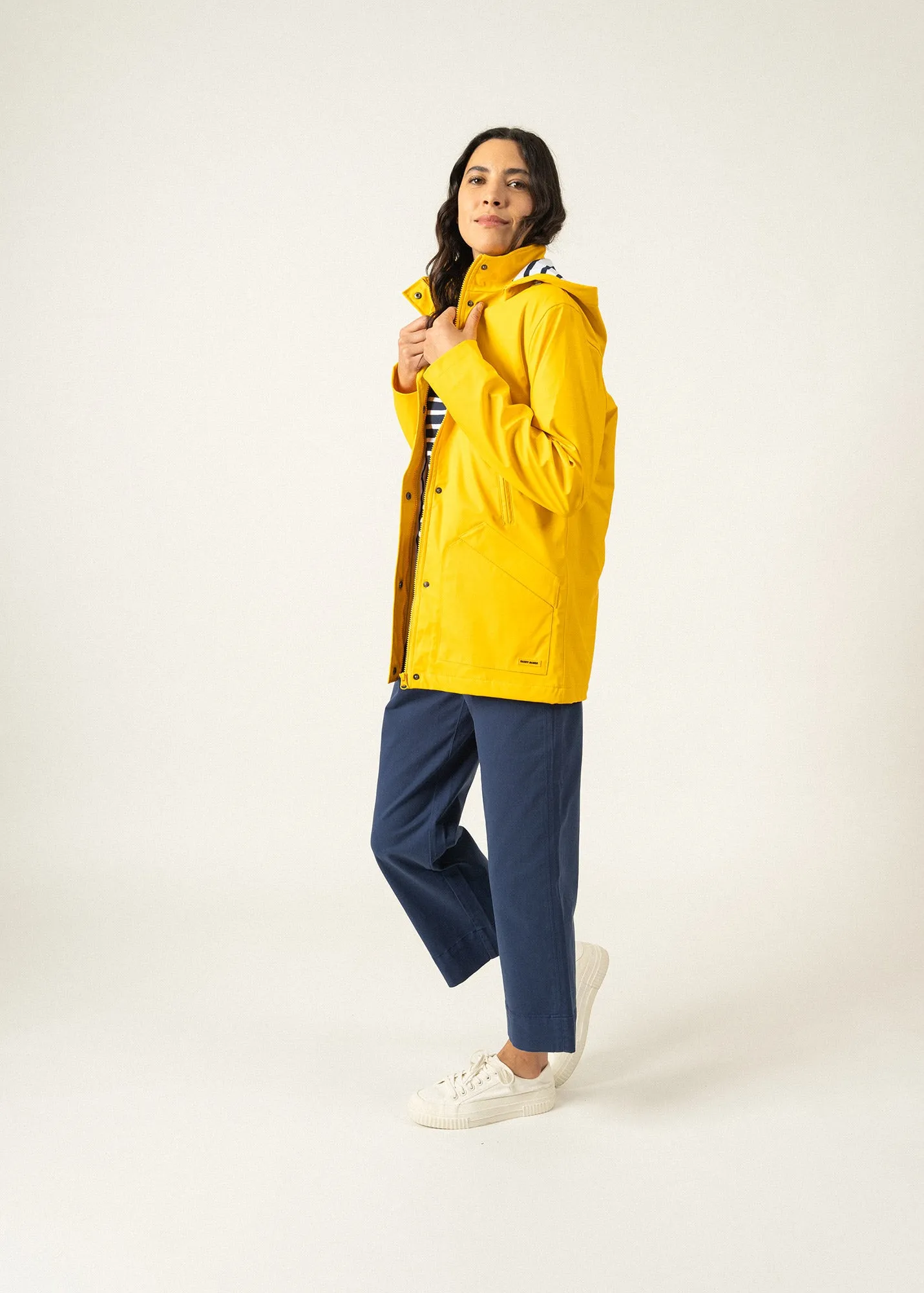 ST MORGANE - Waterproof Raincoat with Hood (YELLOW)