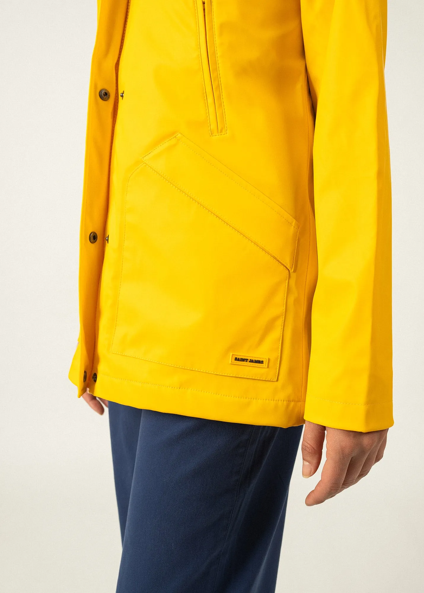 ST MORGANE - Waterproof Raincoat with Hood (YELLOW)