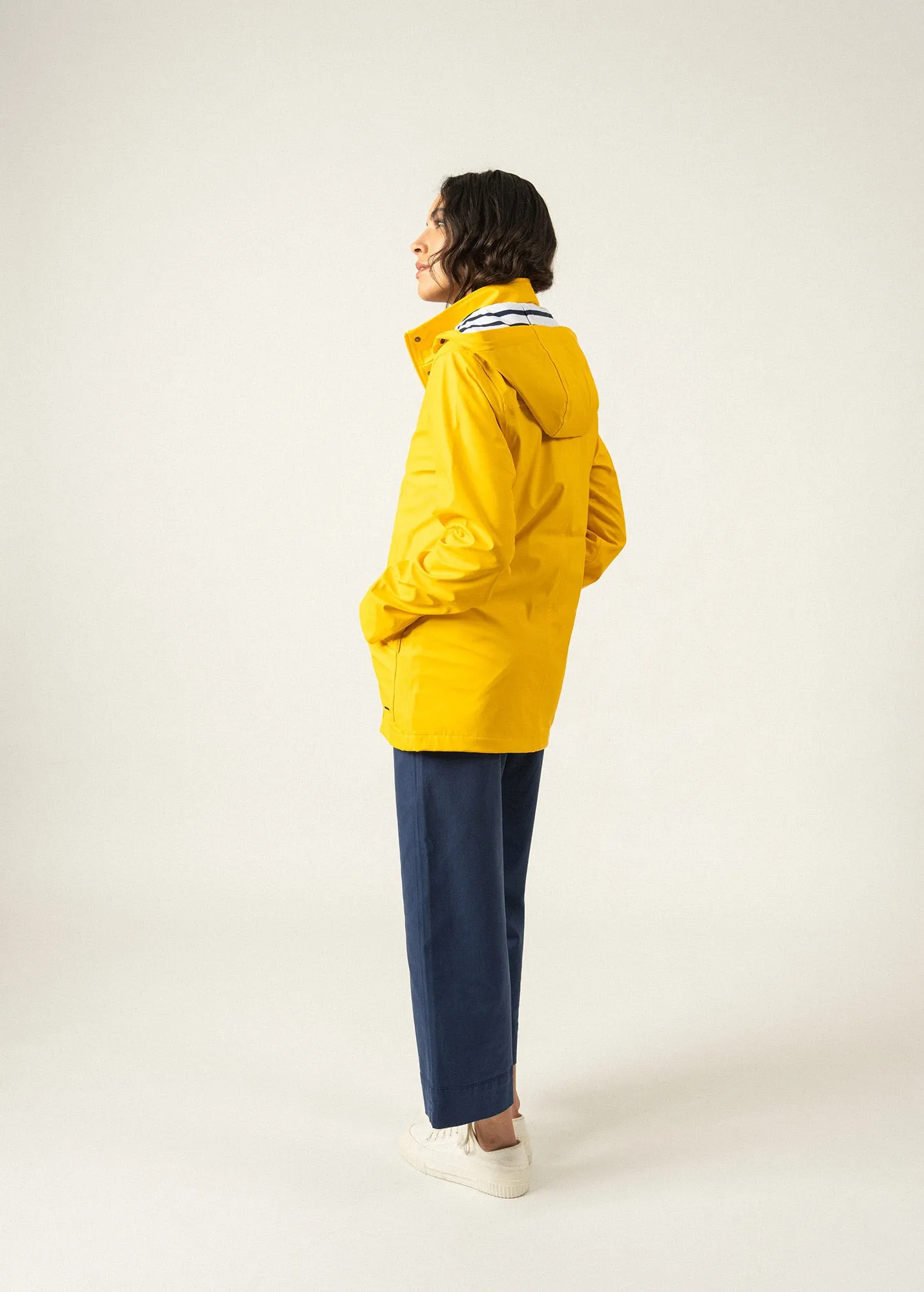 ST MORGANE - Waterproof Raincoat with Hood (YELLOW)