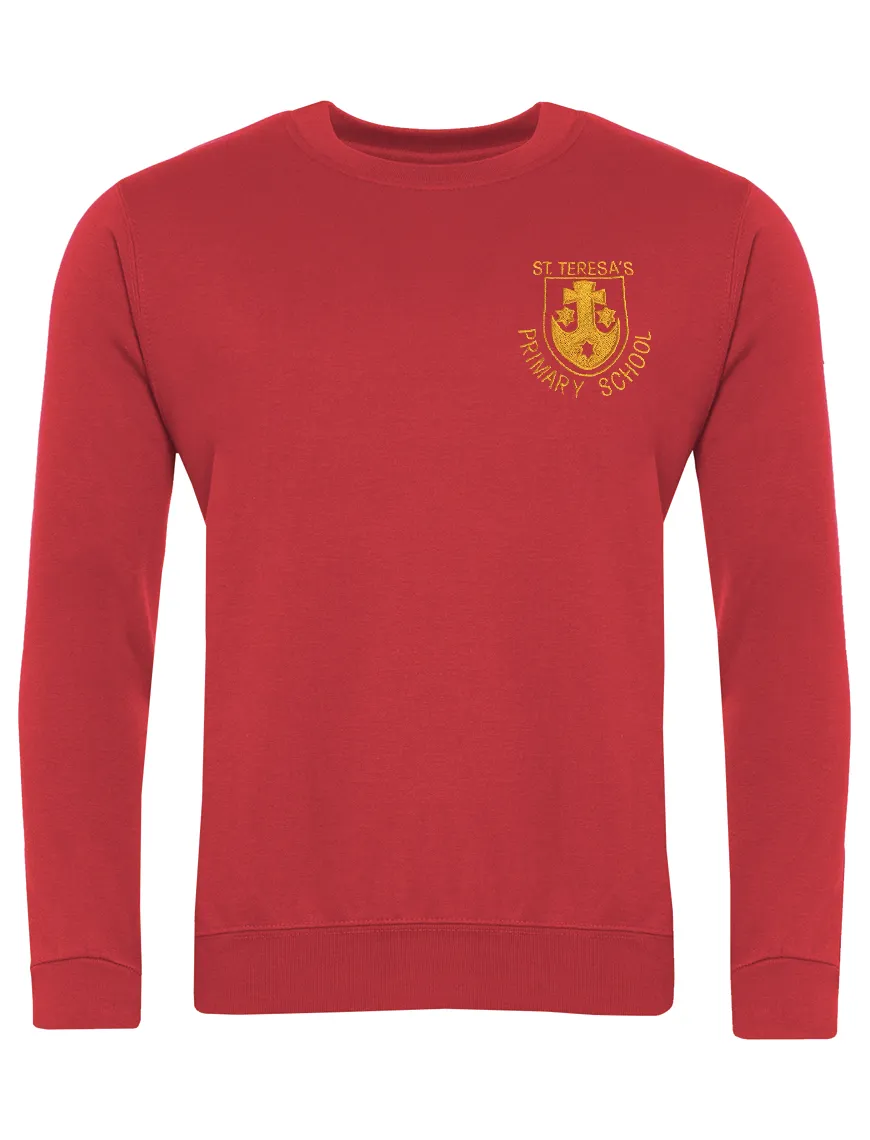 St Teresa's Catholic Primary School Red Sweatshirt