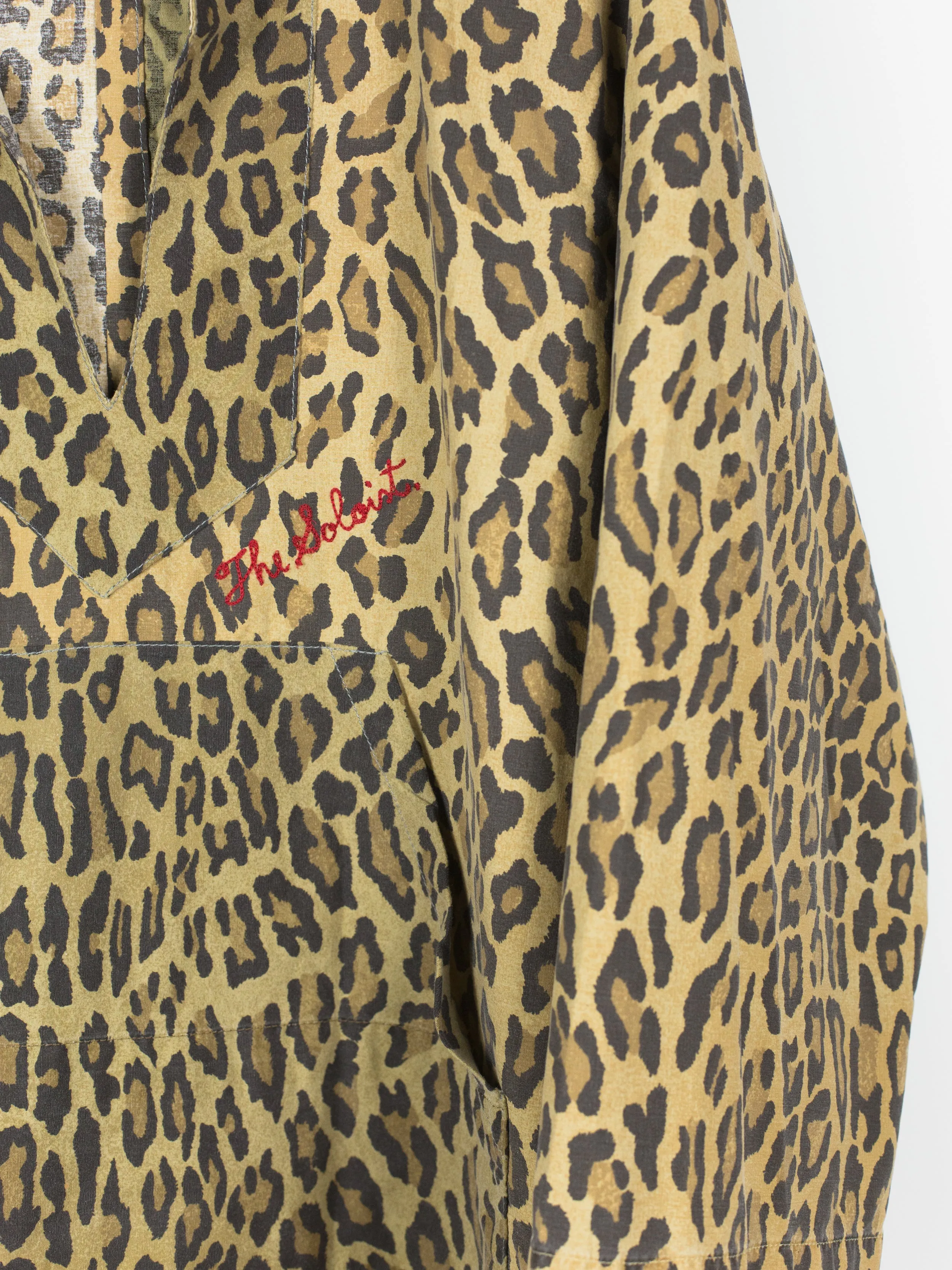 Takahiromiyashita The Soloist Remake Leopard Baja Hoodie