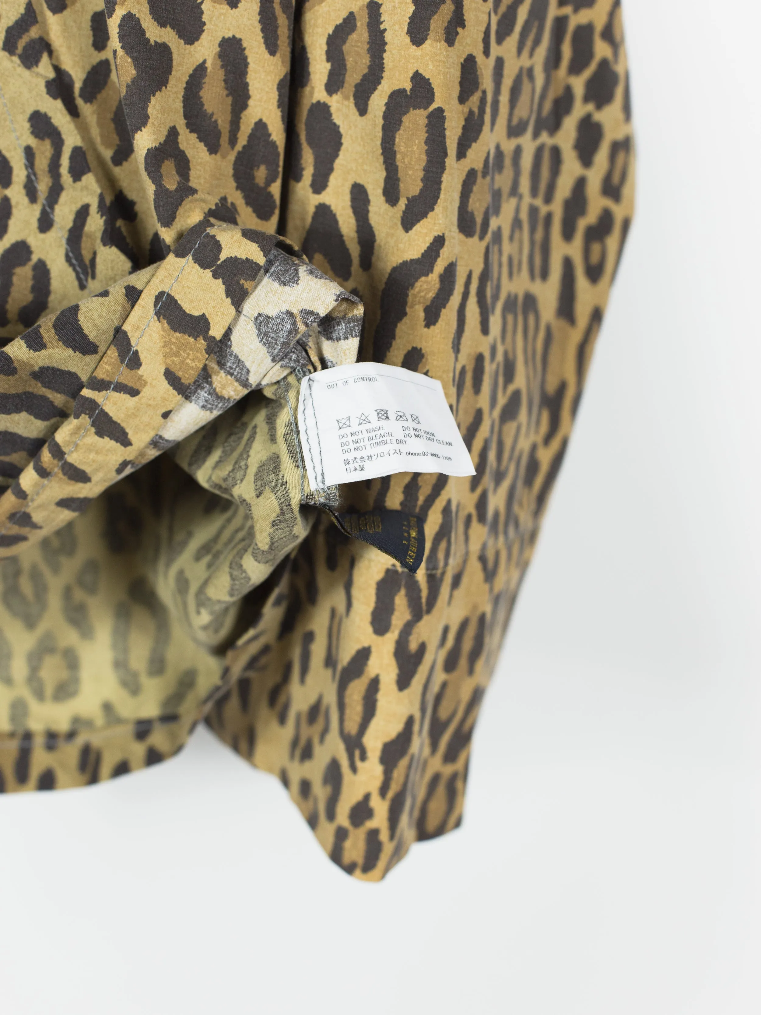 Takahiromiyashita The Soloist Remake Leopard Baja Hoodie