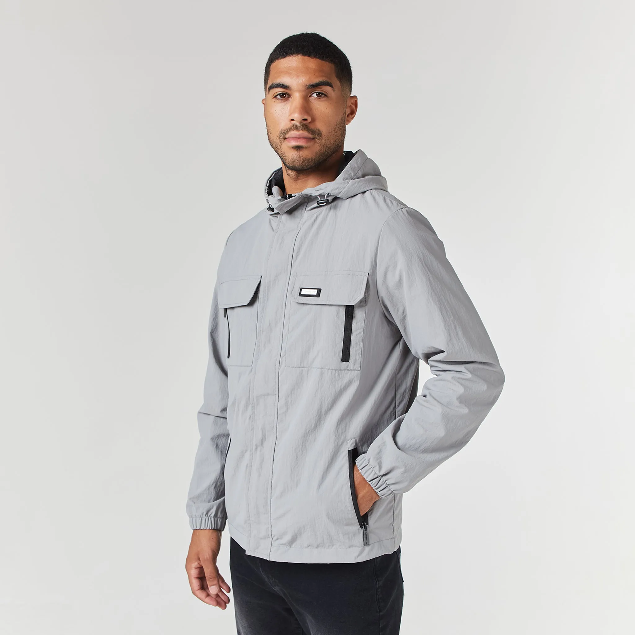 Tech Utility Jacket | Ice Grey