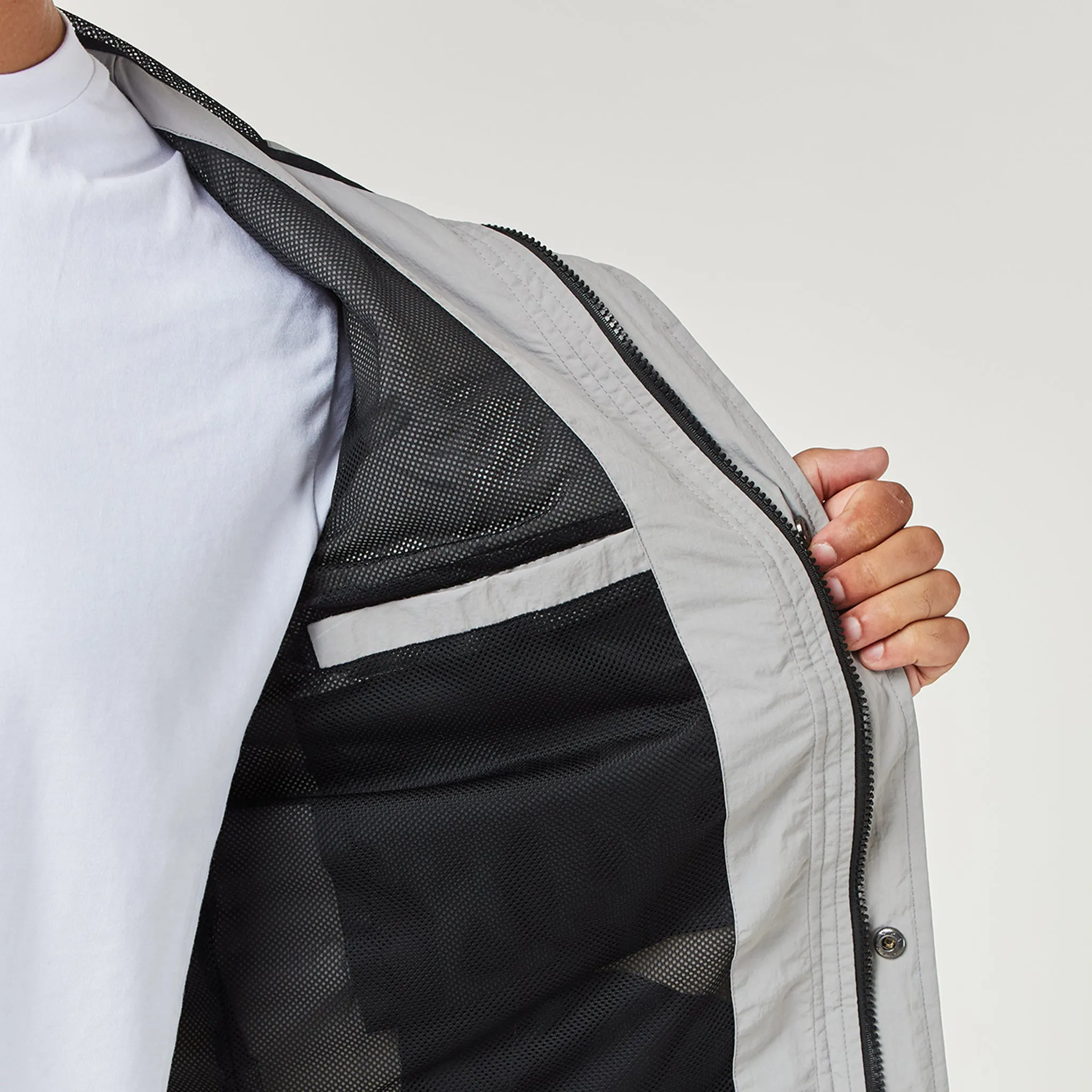 Tech Utility Jacket | Ice Grey