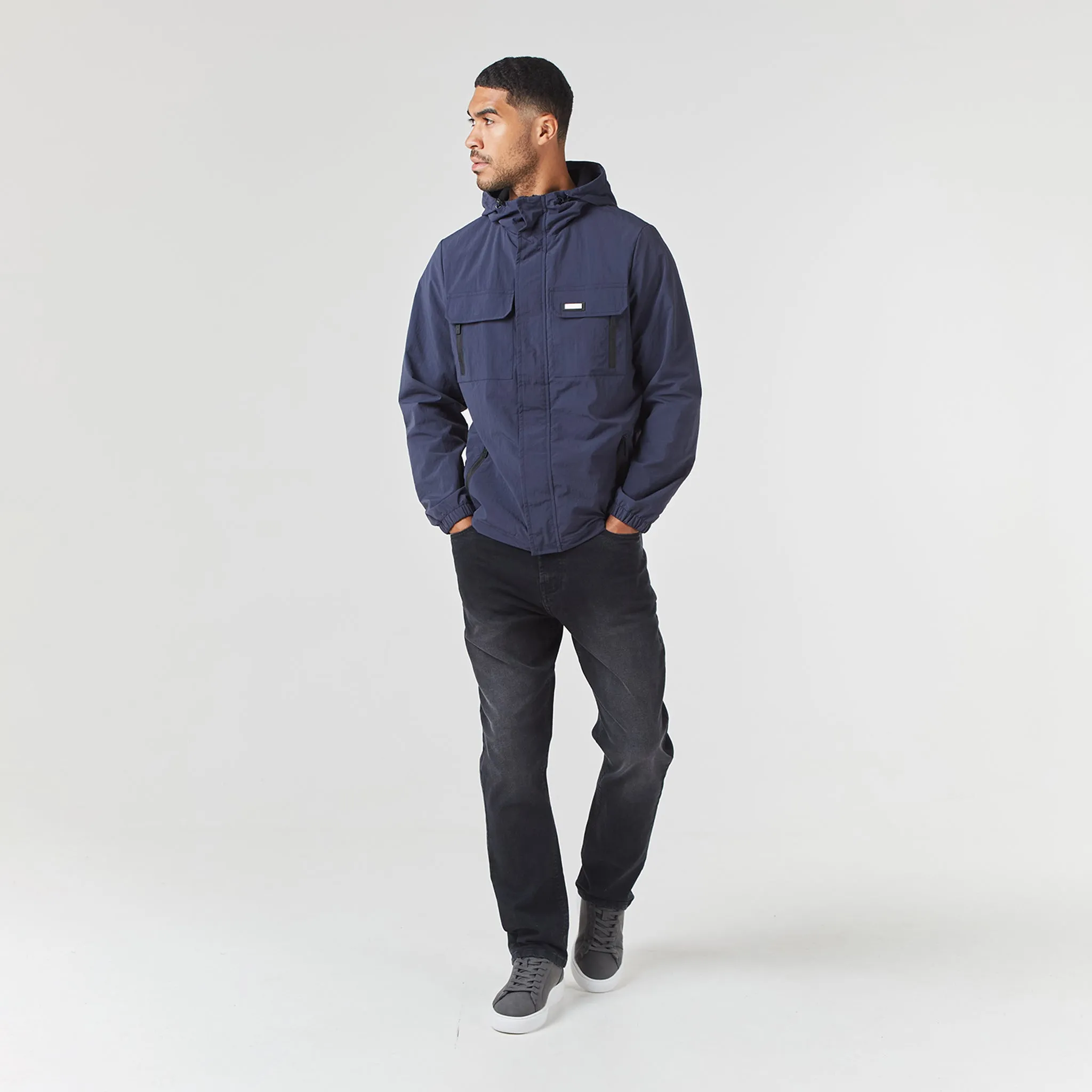 Tech Utility Jacket | Navy