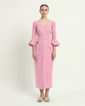 The Rosendale Fondant Pink Cotton Dress