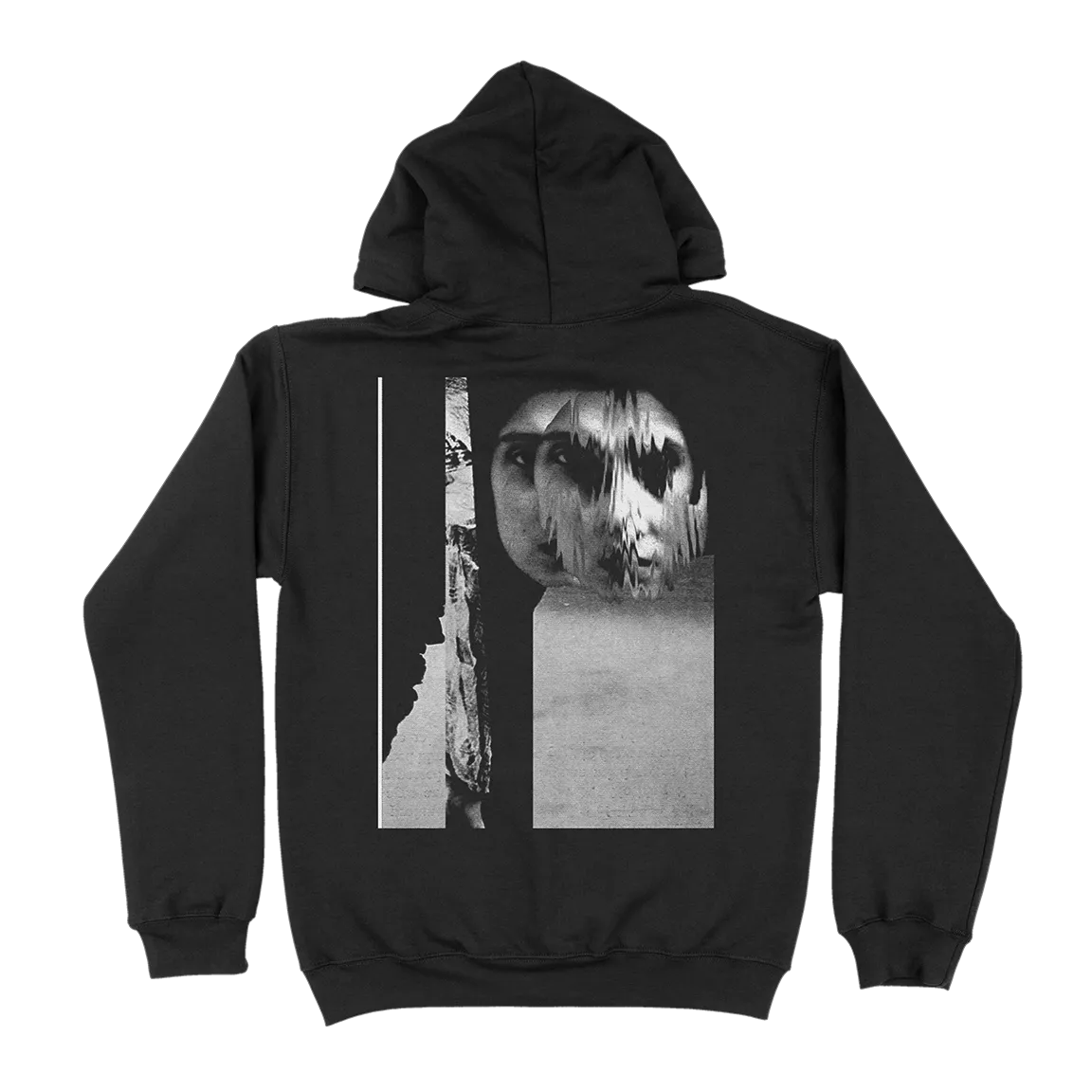 Thin “Dusk” Black Hooded Sweatshirt