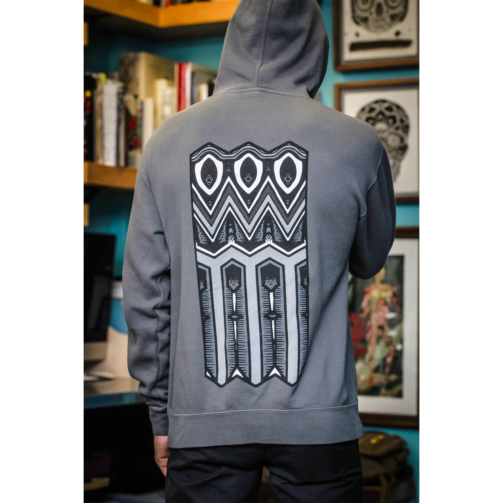 Thomas Hooper "Ashes And Diamonds" Grey Hooded Sweatshirt