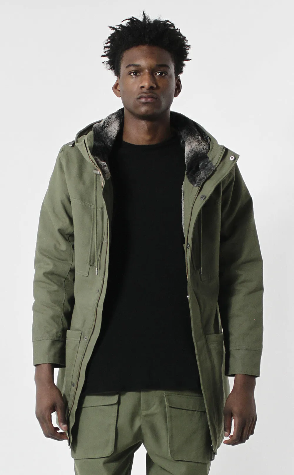 Unknown Petrichor Olive Parka Jacket