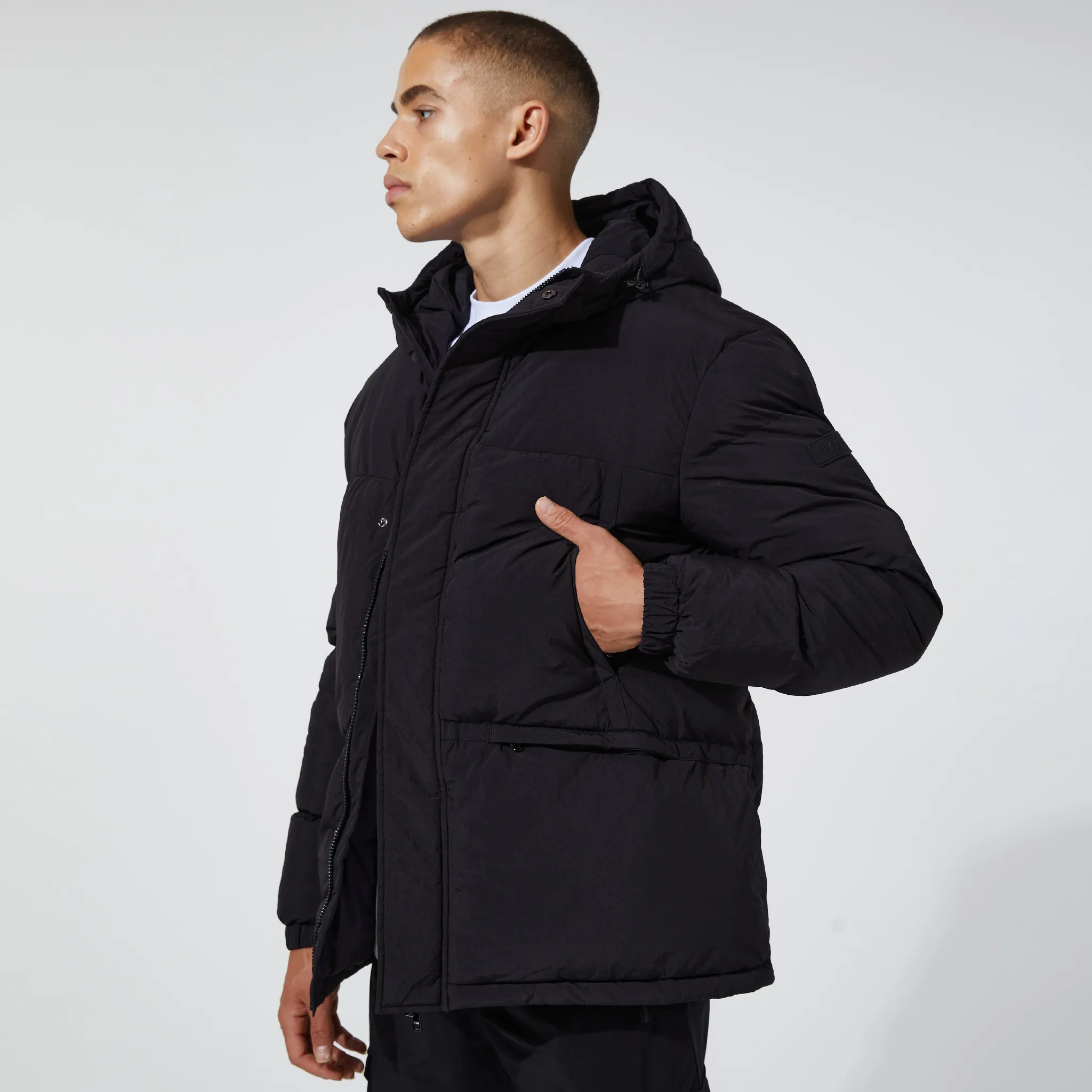 Utility Padded Parka | Black