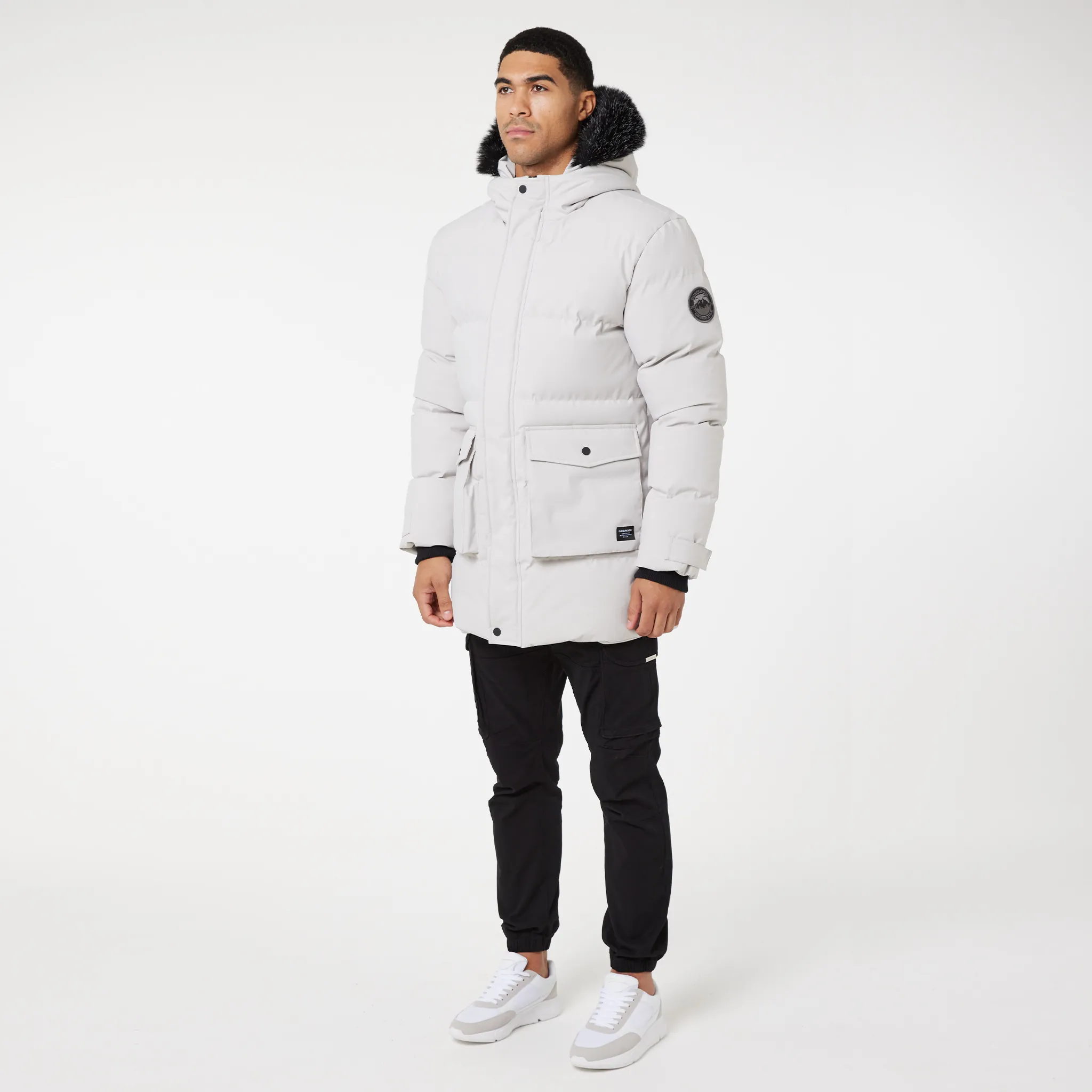 Utility Pocket Puffer Parka | Stone