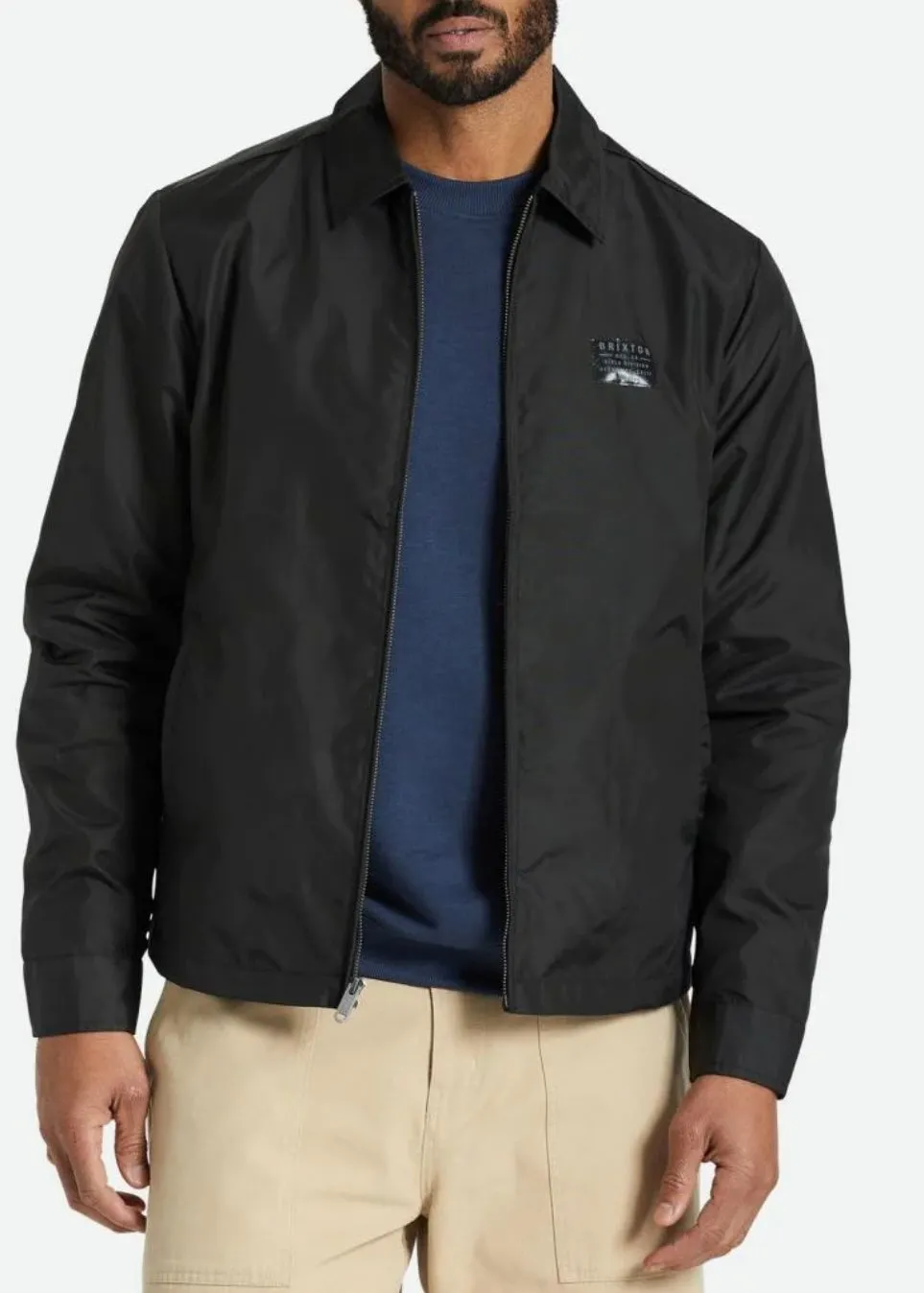 Utopia Vintage Nylon Jacket in Black